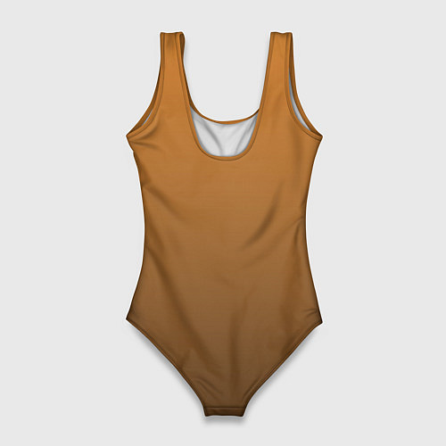 Женский купальник-боди Бронза градиент с затемнением / 3D-принт – фото 2