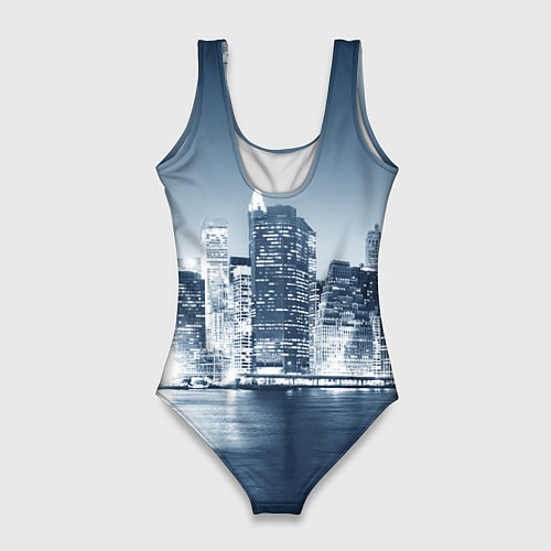 Женский купальник-боди New York город / 3D-принт – фото 2