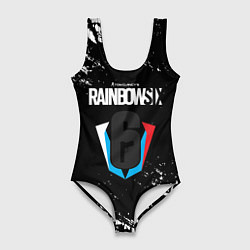 Купальник-боди 3D женский Rainbow six черепа, цвет: 3D-принт