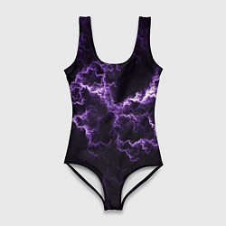 Женский купальник-боди Lightning purple flicker