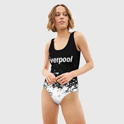 Купальник-боди 3D женский Liverpool краски белые, цвет: 3D-принт — фото 2