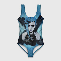 Купальник-боди 3D женский Джинкс, цвет: 3D-принт