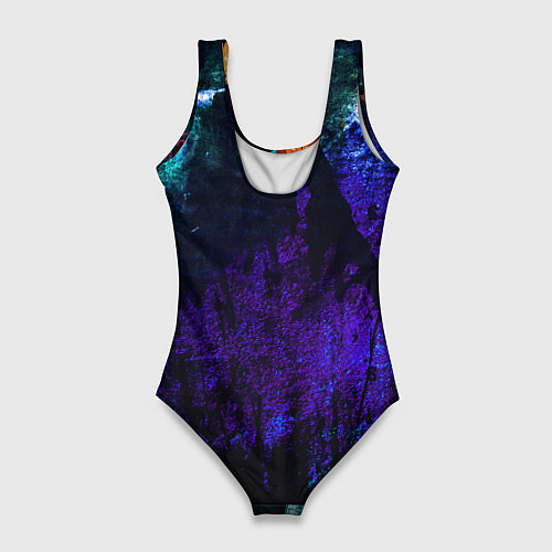 Женский купальник-боди Люмин и Тарталья потеки краски / 3D-принт – фото 2
