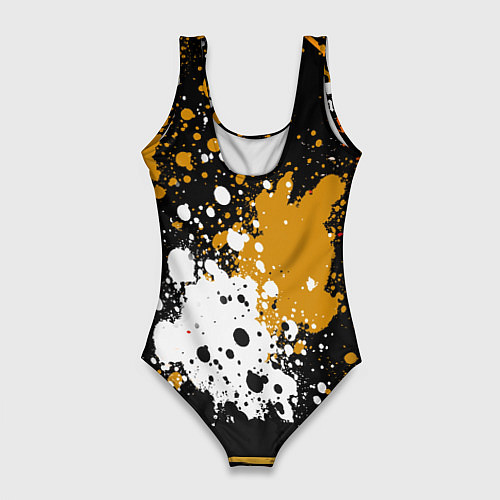 Женский купальник-боди Тралалера Тралала брейнрот мем - Акула в кроссовка / 3D-принт – фото 2