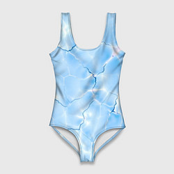 Женский купальник-боди Прозрачная голубая вода