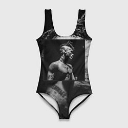 Купальник-боди 3D женский Тентасьон в темноте, цвет: 3D-принт