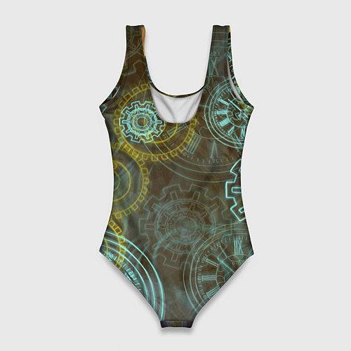 Женский купальник-боди Стимпанк приключения / 3D-принт – фото 2