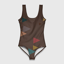 Женский купальник-боди Осень палитра глубокий лес