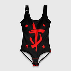 Женский купальник-боди Doom краски всплеск