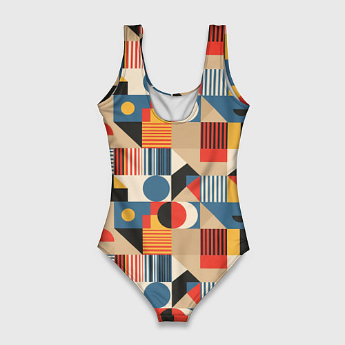 Женский купальник-боди Ритмы Баухауса / 3D-принт – фото 2