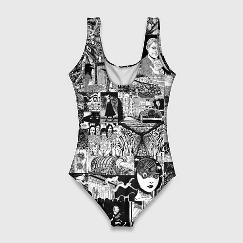 Женский купальник-боди Horror World of Junji Ito / 3D-принт – фото 2