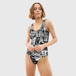 Купальник-боди 3D женский Horror World of Junji Ito, цвет: 3D-принт — фото 2