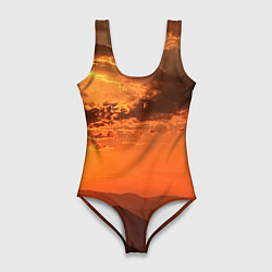 Женский купальник-боди Закат на перевале актопрак