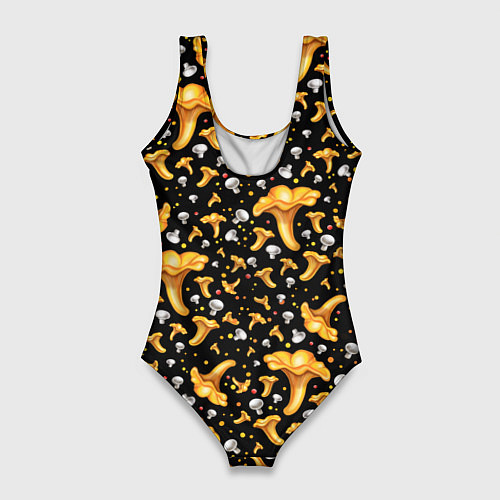 Женский купальник-боди Грибной дождик / 3D-принт – фото 2