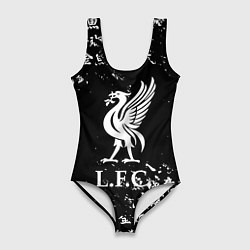 Купальник-боди 3D женский Ливерпуль японские символы, цвет: 3D-принт
