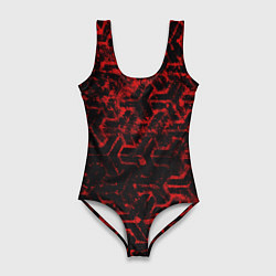 Купальник-боди 3D женский Геометрический узор, цвет: 3D-принт