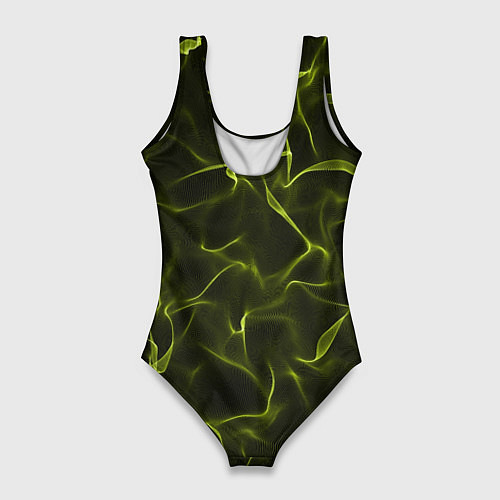 Женский купальник-боди Неоновый фон / 3D-принт – фото 2