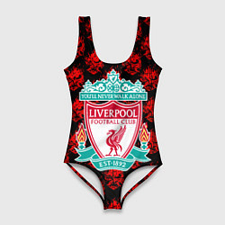 Купальник-боди 3D женский Liverpool samurai, цвет: 3D-принт