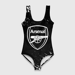 Купальник-боди 3D женский Арсенал черепа краски, цвет: 3D-принт