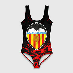 Женский купальник-боди Валенсия брызги красок