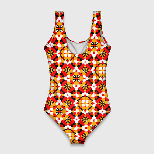 Женский купальник-боди Пестрый узорчатый паттерн / 3D-принт – фото 2