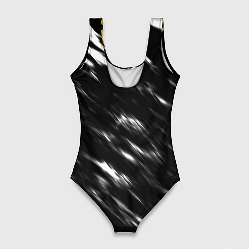 Женский купальник-боди Borussia штрихи красок текстура / 3D-принт – фото 2