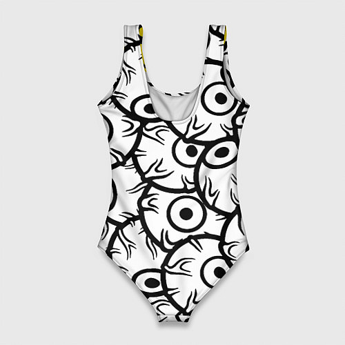 Женский купальник-боди Borussia глаза текстура / 3D-принт – фото 2