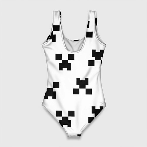 Женский купальник-боди Juventus x minecraft pattern / 3D-принт – фото 2