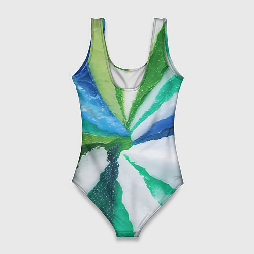 Женский купальник-боди Радуга цветов мальдивских островов / 3D-принт – фото 2