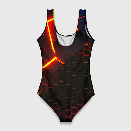 Женский купальник-боди Monster energy броня краски / 3D-принт – фото 2