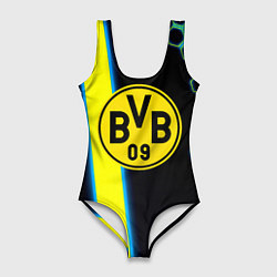 Купальник-боди 3D женский Borussia соты броня, цвет: 3D-принт