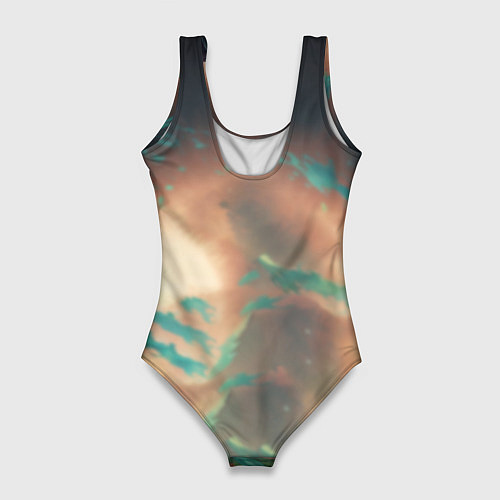 Женский купальник-боди Маомао на фоне облаков / 3D-принт – фото 2