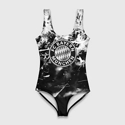 Женский купальник-боди Bayern Mnchen черно белая бумага