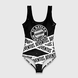 Женский купальник-боди Бавария Мюнхен x Ювентус