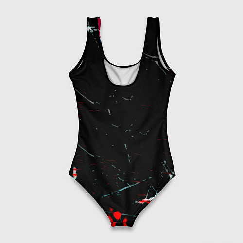 Женский купальник-боди Бавария Мюнхен штрихи красок / 3D-принт – фото 2