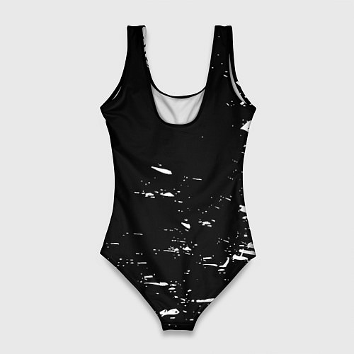 Женский купальник-боди Лестер сити краски белые / 3D-принт – фото 2