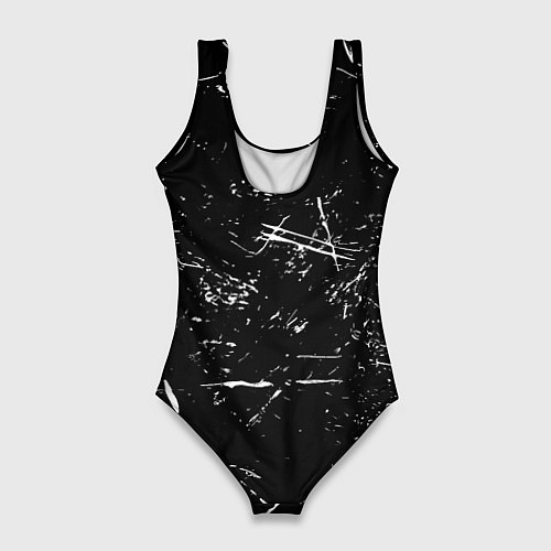 Женский купальник-боди Ювентус краски штрихи / 3D-принт – фото 2