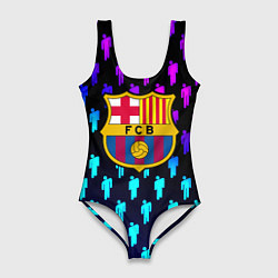 Женский купальник-боди Barcelona люди градиент неон