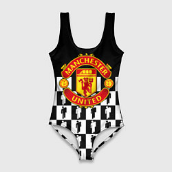 Женский купальник-боди Манчестер Юнайтед люди паттерн