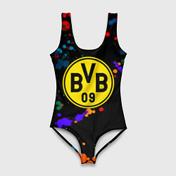 Женский купальник-боди Borussia краски всплеск текстура