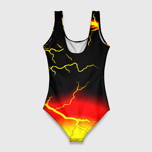 Женский купальник-боди Borussia шторм молнии / 3D-принт – фото 2