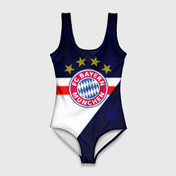 Женский купальник-боди Бавария звезды геометрия