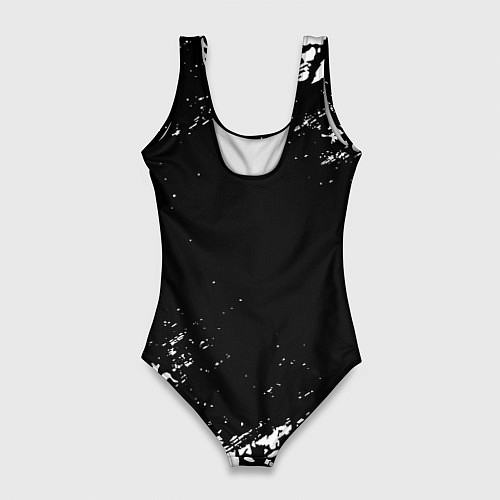 Женский купальник-боди Ювентус черепа краски / 3D-принт – фото 2