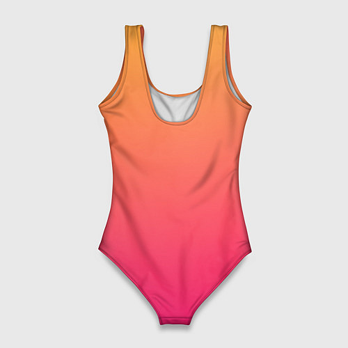 Женский купальник-боди Color orange pink / 3D-принт – фото 2