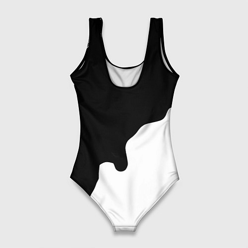 Женский купальник-боди Ливерпуль краски разводы / 3D-принт – фото 2