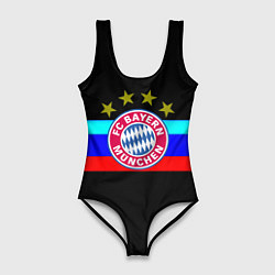 Купальник-боди 3D женский Бавария Мюнхен спорт, цвет: 3D-принт