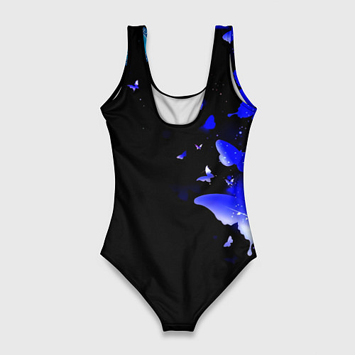 Женский купальник-боди Наполи бабочки текстура / 3D-принт – фото 2