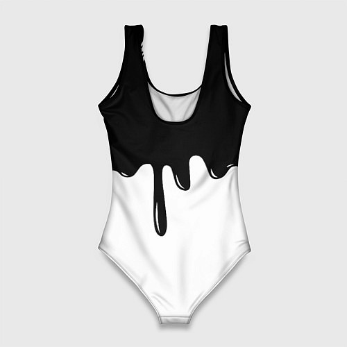 Женский купальник-боди Ливерпуль разводы красок / 3D-принт – фото 2