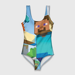 Женский купальник-боди Minecraft World