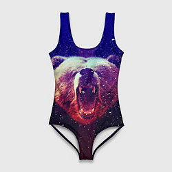 Купальник-боди 3D женский Roar Bear, цвет: 3D-принт